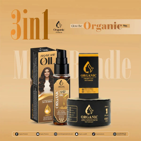 Organic 3 in 1 (Zafrani Cream + Hair Oil)