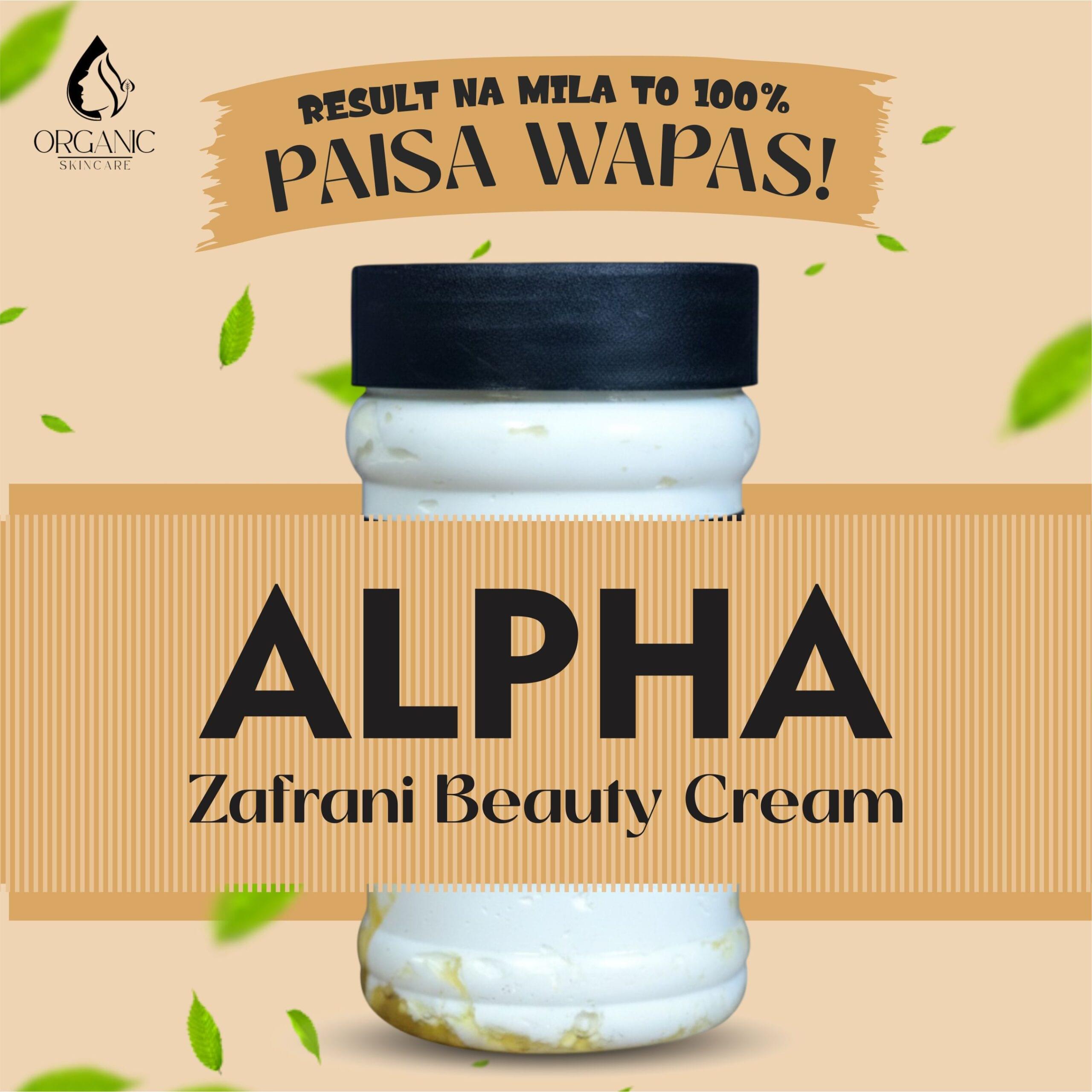 Alpha Zafrani Brightening Cream